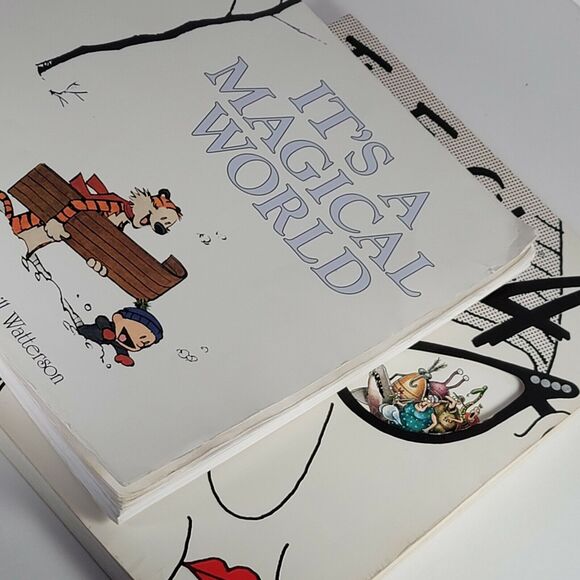 The Far Side and Calvin Hobbes Paperback Comic Collections Set of Two Books - Picture 8 of 8